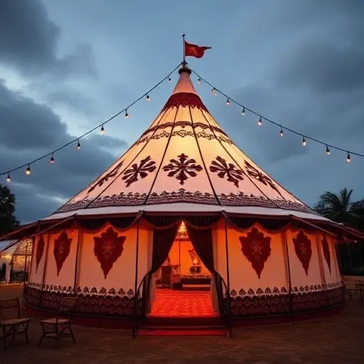 создание современных ярмарочных палаток с традиционной якутской орнаментикой и утеплителем